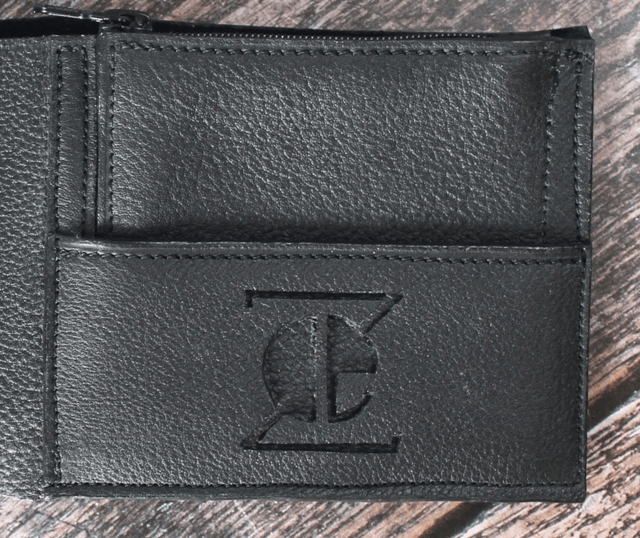  Portefeuille Cuir Noir Veau Grainé