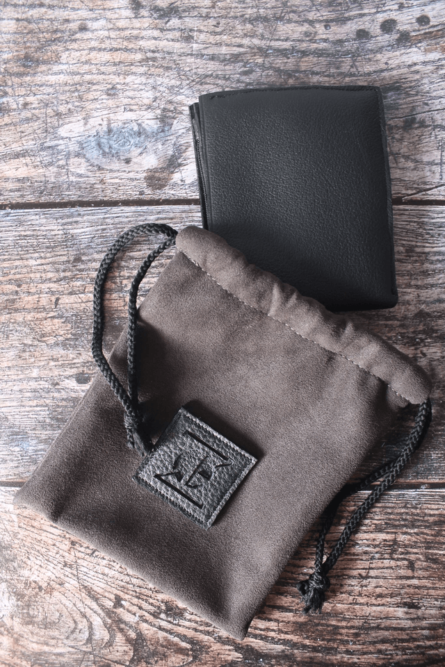  Portefeuille Cuir Noir Veau Grainé