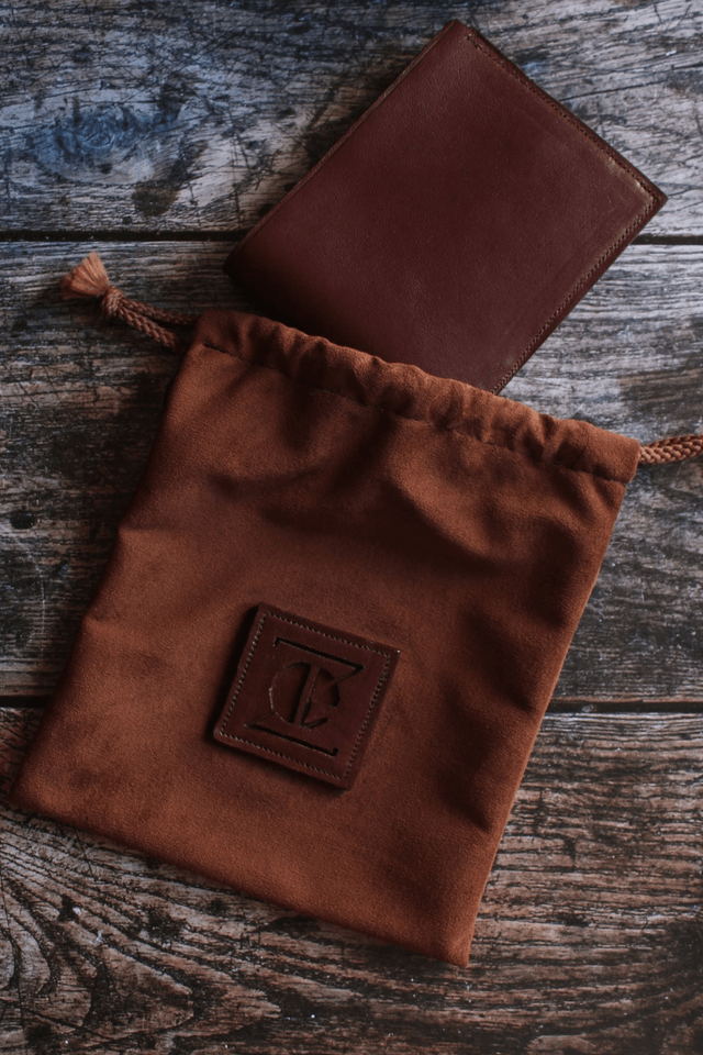 Portefeuille Acajou cuir lisse basane (mouton tannage végétal)